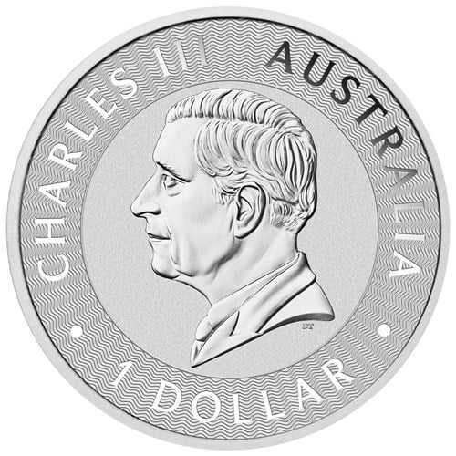 1 Troy Ounce Silver Perth Mint Kangaroo Coin '2024'