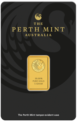5 Gram Gold Perth Mint Minted Bar