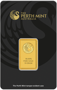 10 Gram Gold Perth Mint Minted Bar
