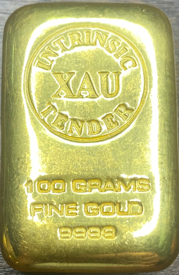 100 Gram Gold Cast Bar