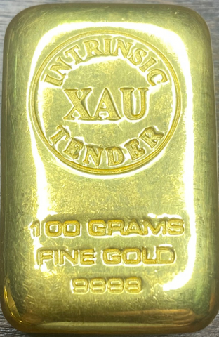 100 Gram Gold Cast Bar